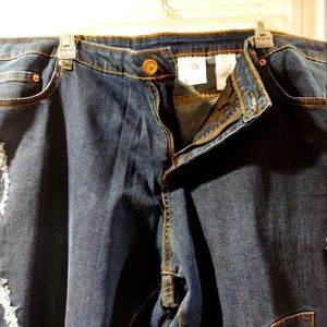 Just My Size brand, stretch denim,straight-legged jeans.Size 24
